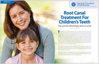 root canal treatment for children’s teeth