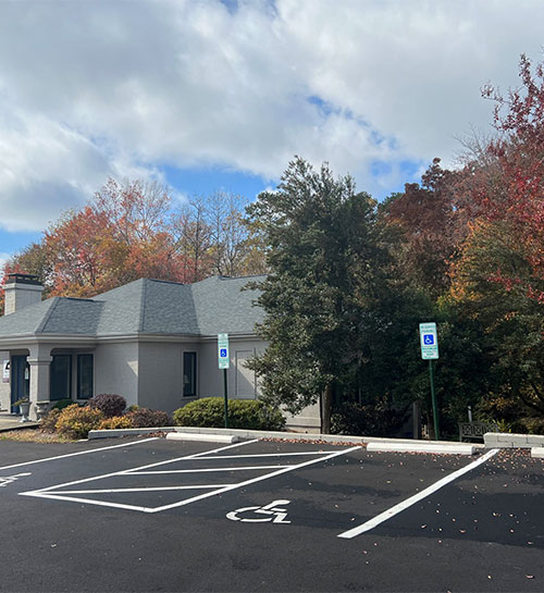 ManiDental Family Practice Paved Parking Lot with Handicapped Spots